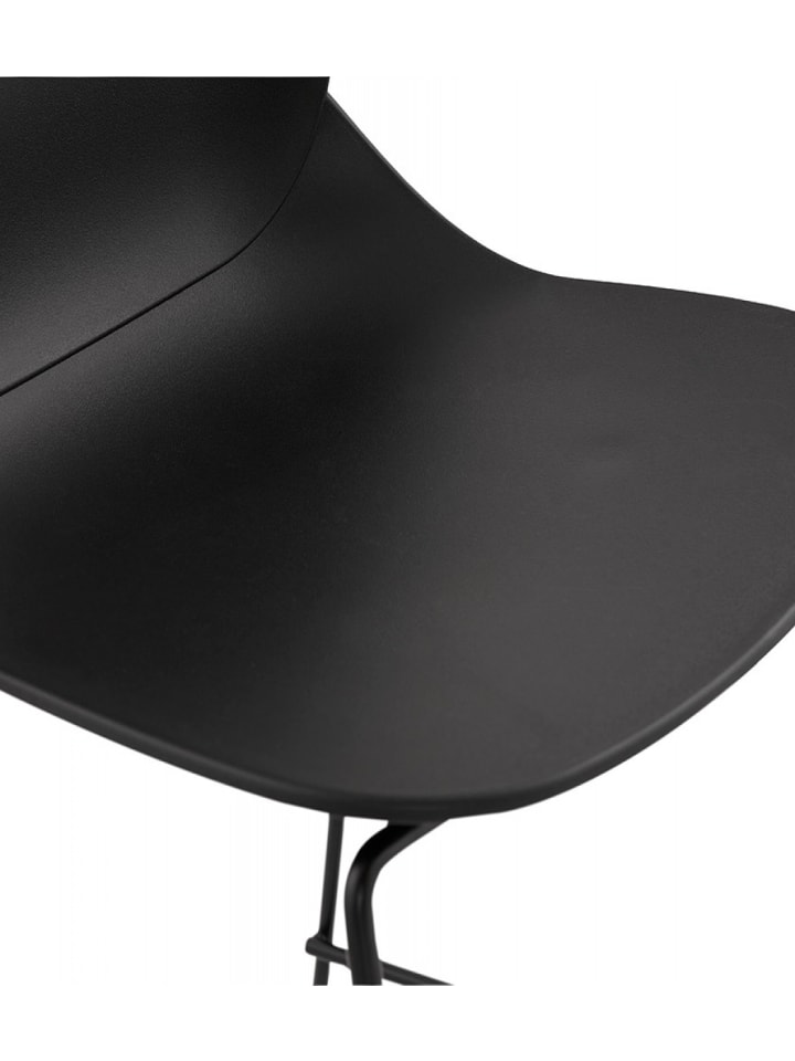 KADIMA DESIGN Barhocker Metall Kunststoff | Schwarz | Sitzhöhe 75 cm in Schwarz günstig kaufen onesize