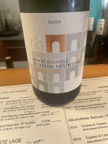 Robert Schätzle - Schloss NeuweierMauerwein 2018