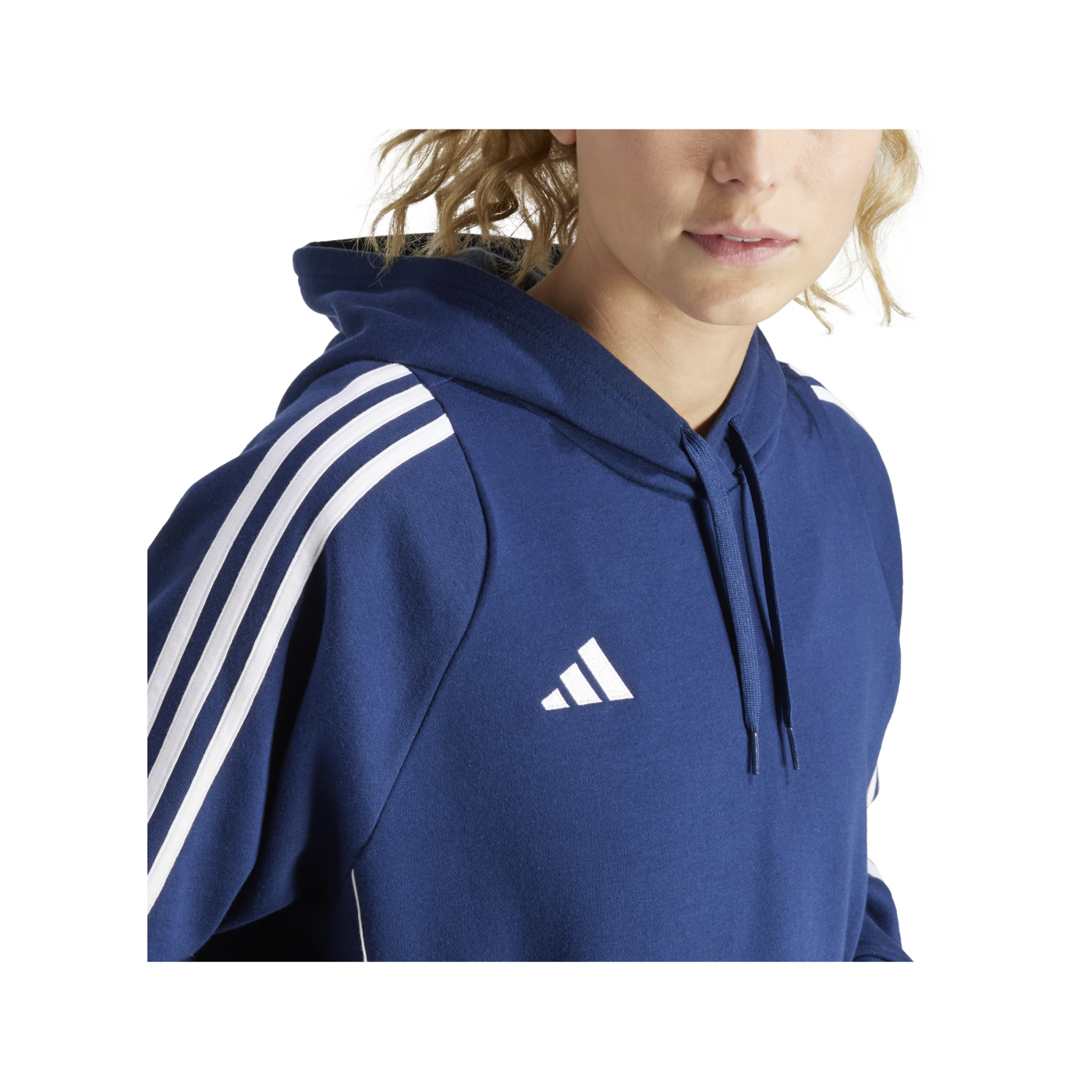 adidas Tiro 24 Hoody Damen Blau Weiss