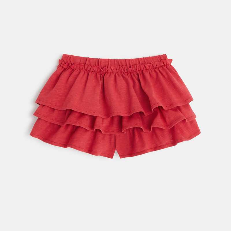 Jupe short bébé fille à volants Absorba