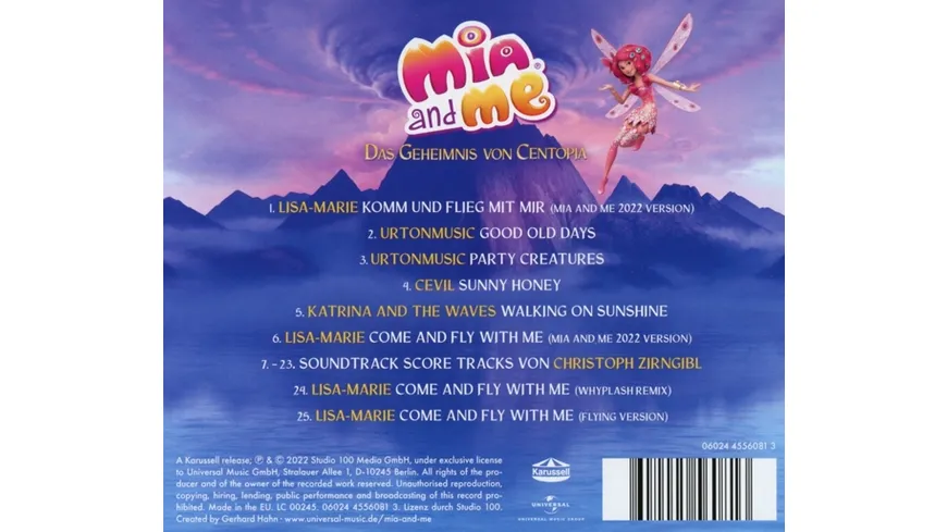 Mia And Me-Das Geheimnis Von Centopia Soundtrack