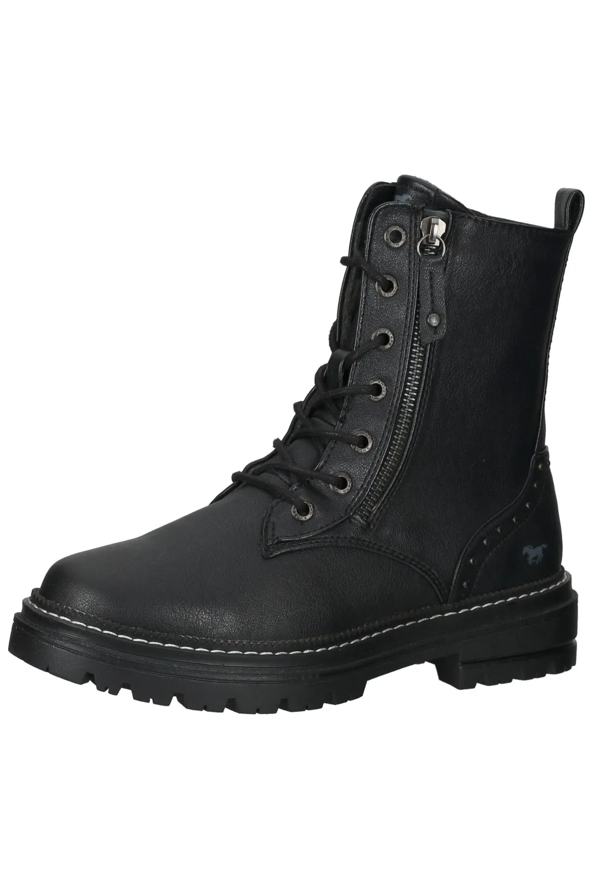 Mustang  Stiefelette - Schwarz - Blockabsatz