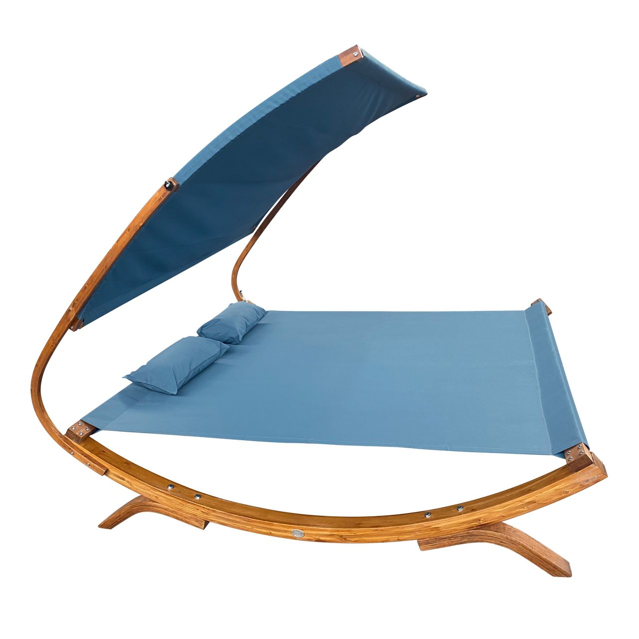 AXI Mallorca Doppelbett mit Sonnenschirm Blau