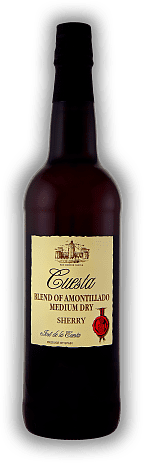 Bodegas de la Cuesta Amontillado Medium Dry Bodegas de la Cuesta Amontillado Medium Dry Ein idealer Sherry, weder zu süß noch zu trocken. 0,75	 Liter - Vol 17,5%