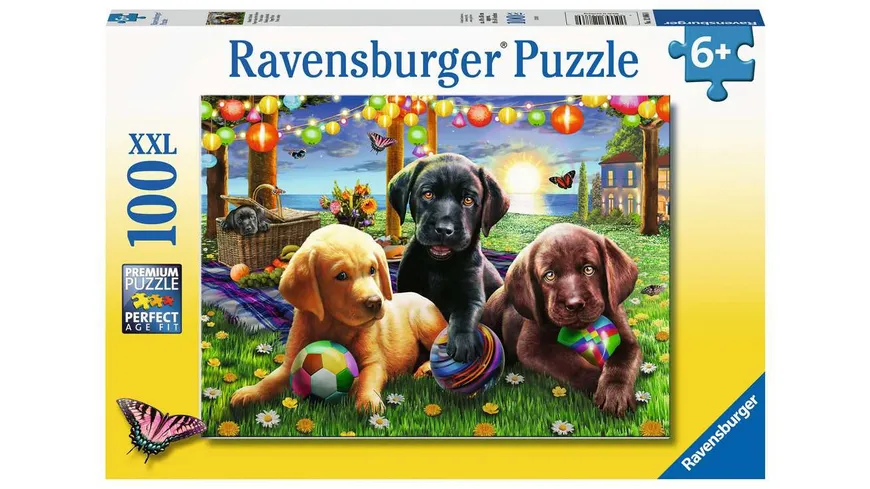Ravensburger Puzzle - Hunde Picknick, 100 XXL Teile