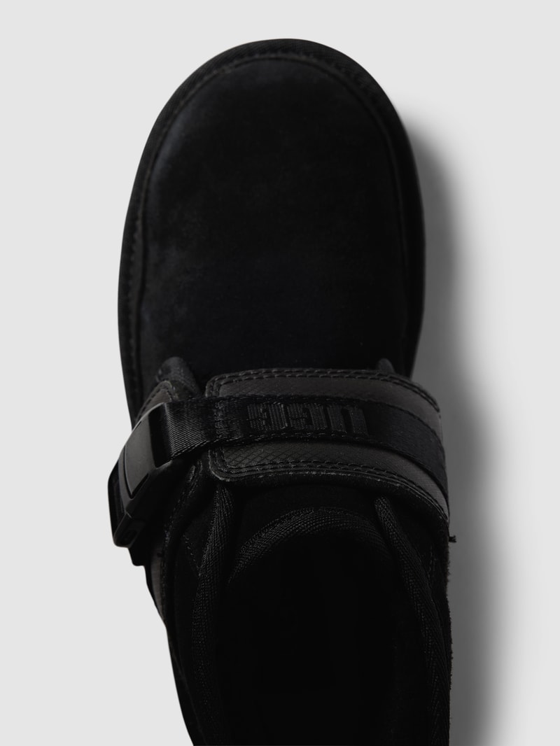 Schnürboots mit Label-Details Modell 'NEUMEL' in schwarz