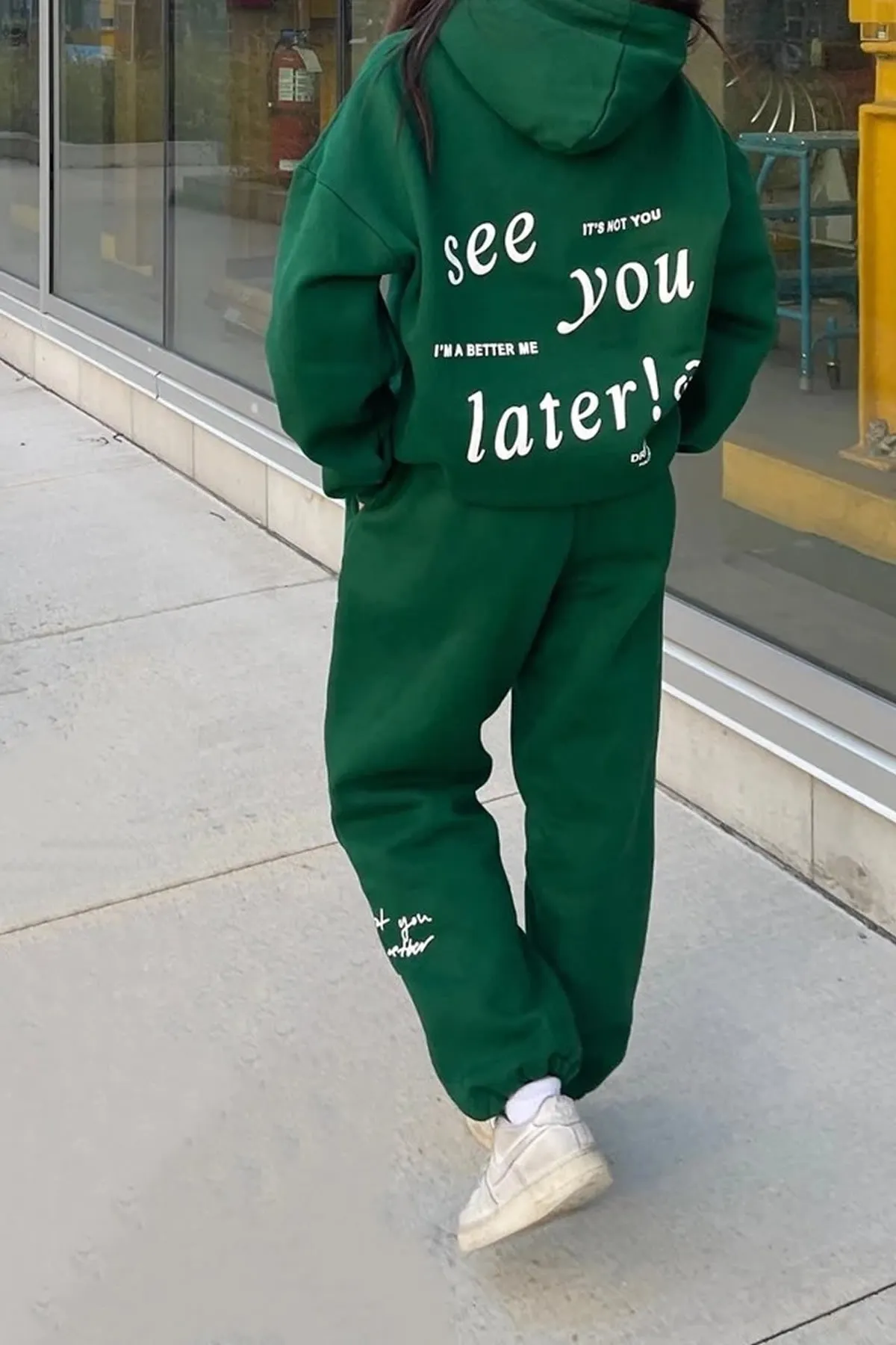 MODAGEN  Unisex Nefti Green Oversize-Sweatshirt aus 100 % Baumwolle