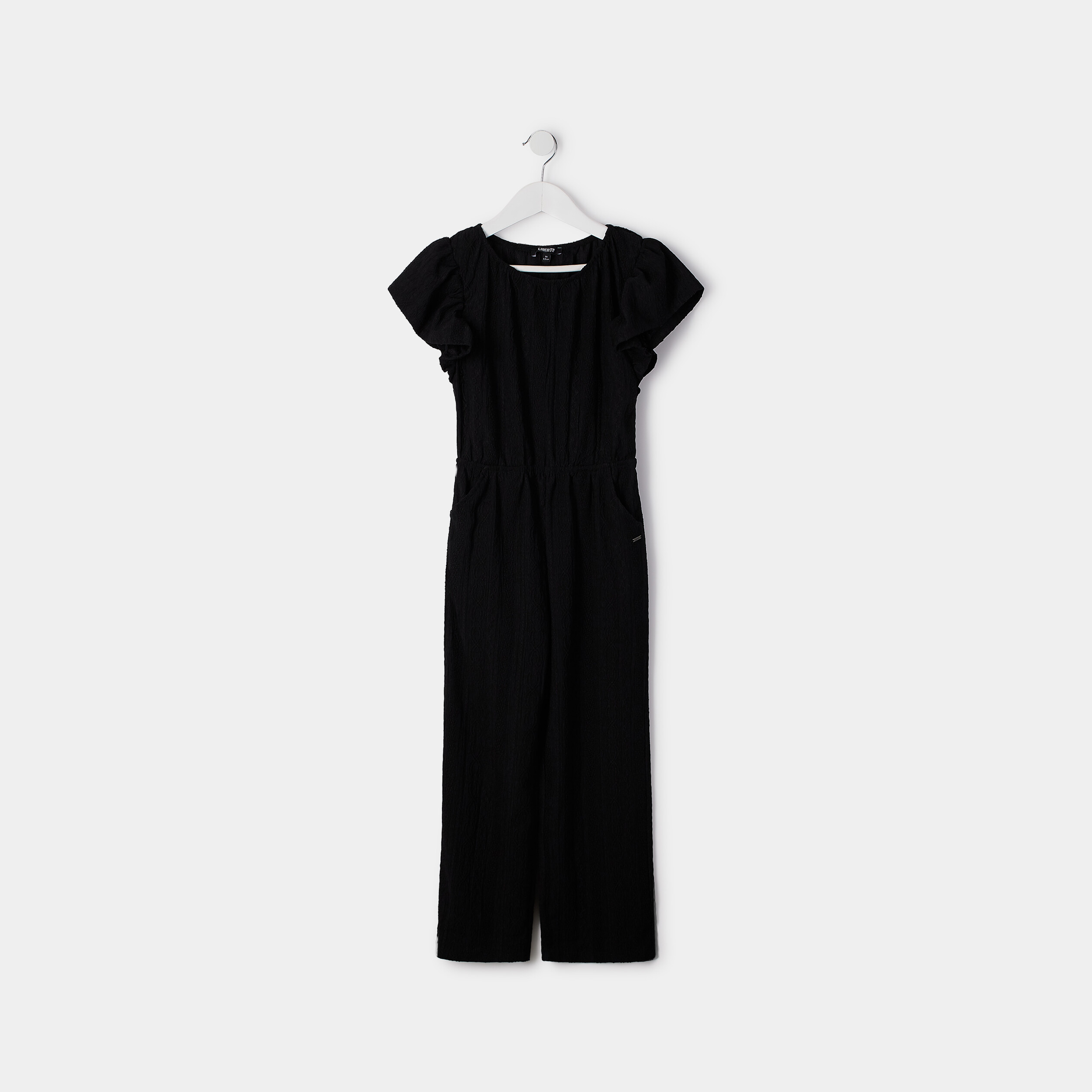 Combinaison pantalon jambes larges noir fille | La Halle