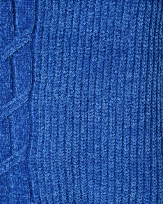 Pull maille chenille torsadé