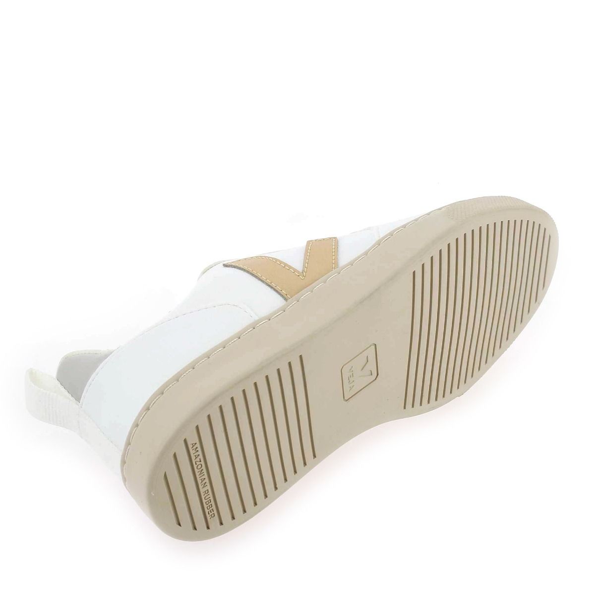 Veja  SMALL V-10 LACE - Blanc Platine