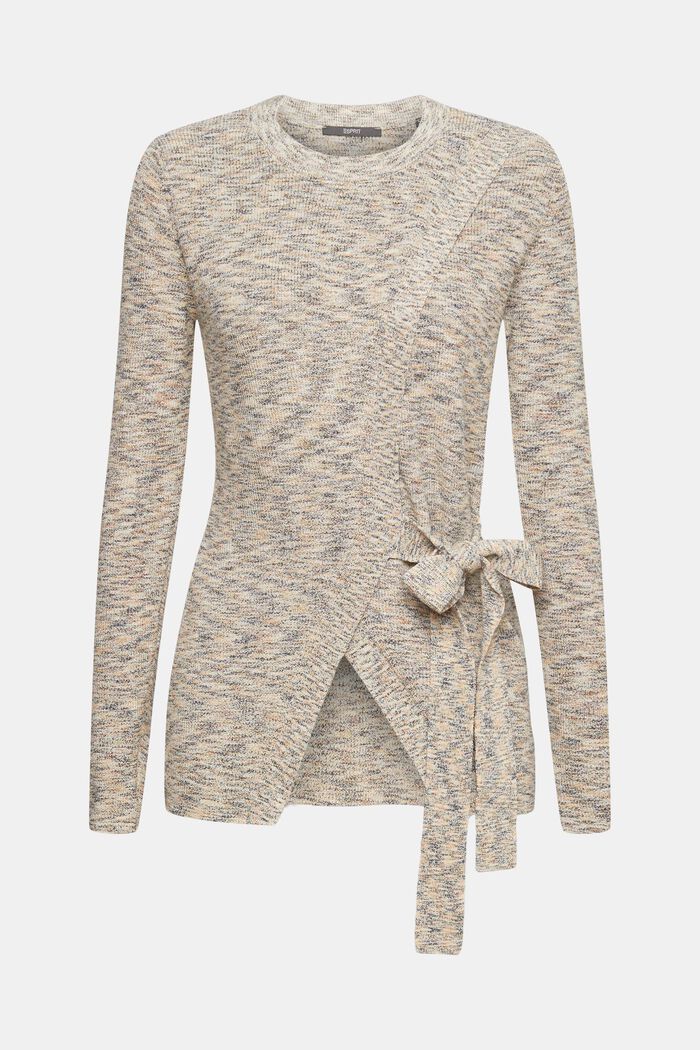 Pullover im Wickeldesign