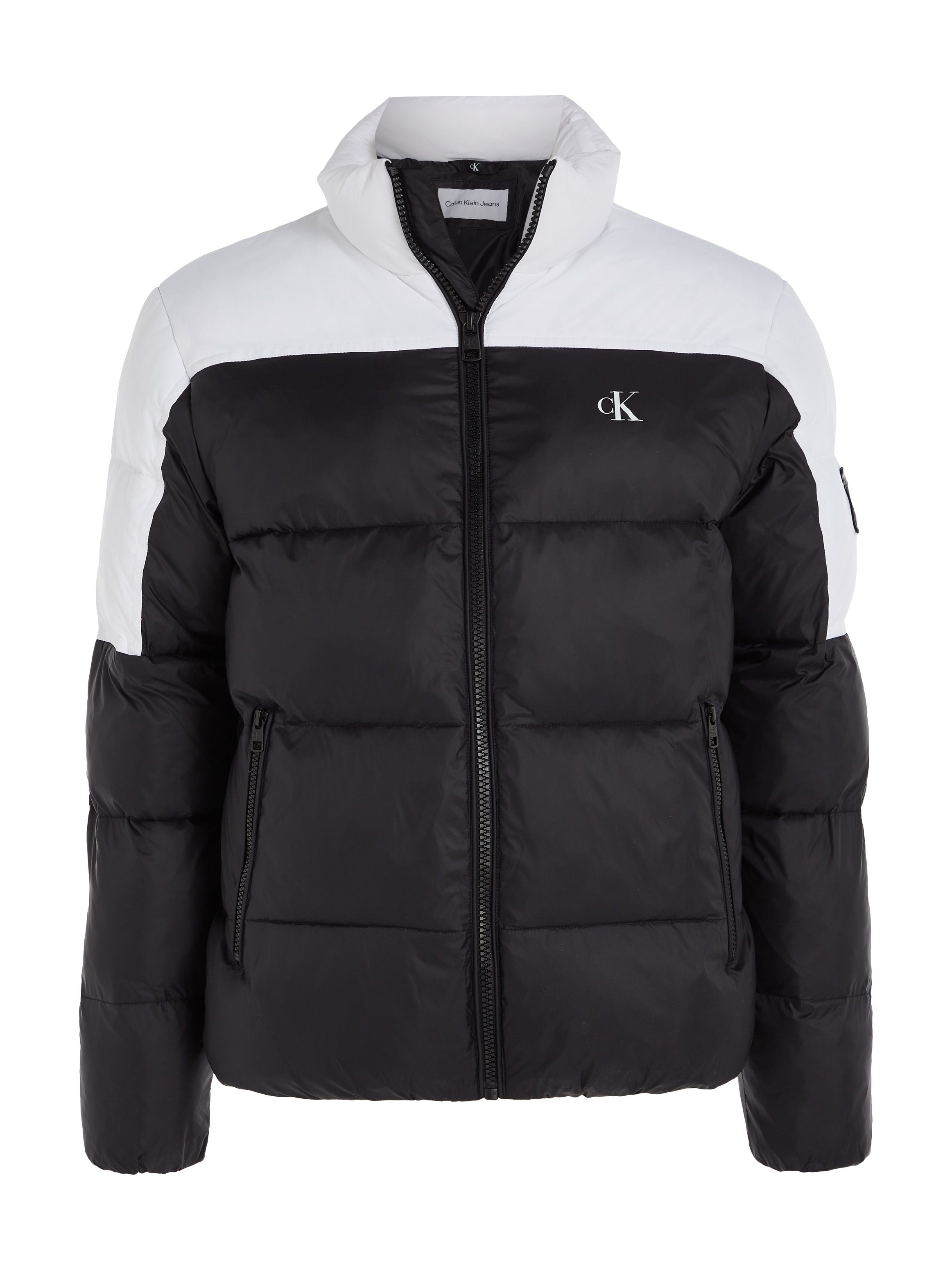 Calvin Klein Jeans Steppjacke BLOCKING NON-DOWN PUFFER JACKET mit Logopatch