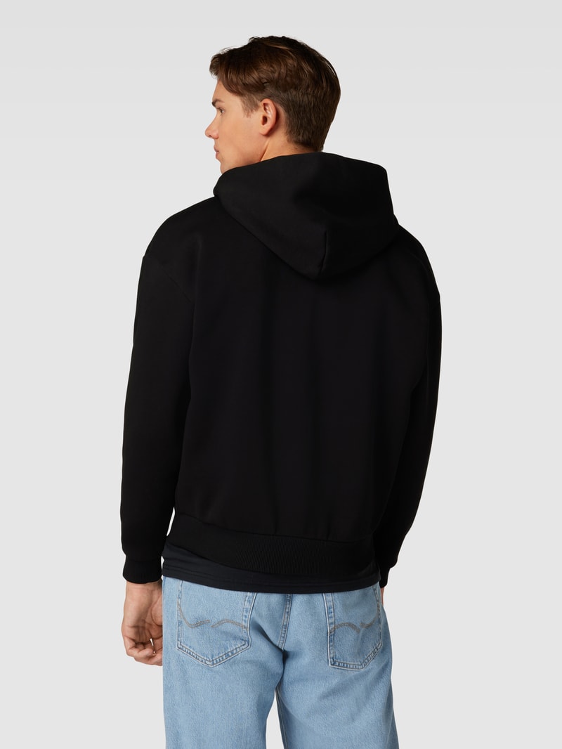 Sweatjacke mit Reißverschluss in schwarz