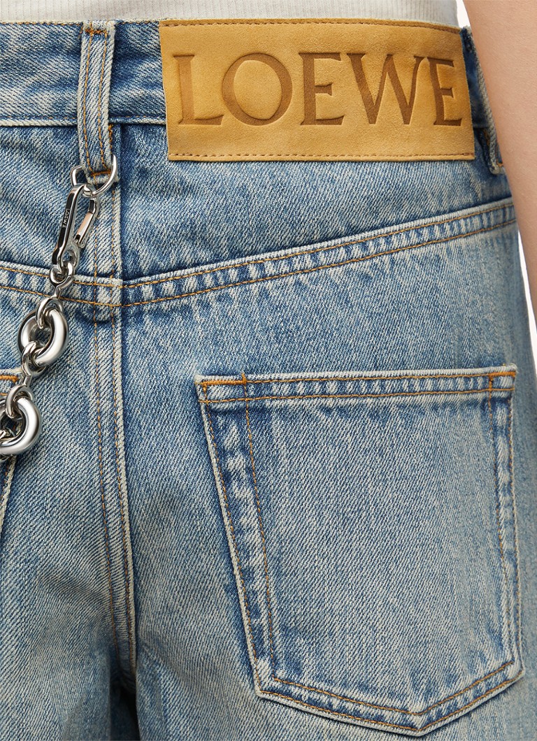 Jean LOEWE taille mi-haute, jambes larges, délavage moyen