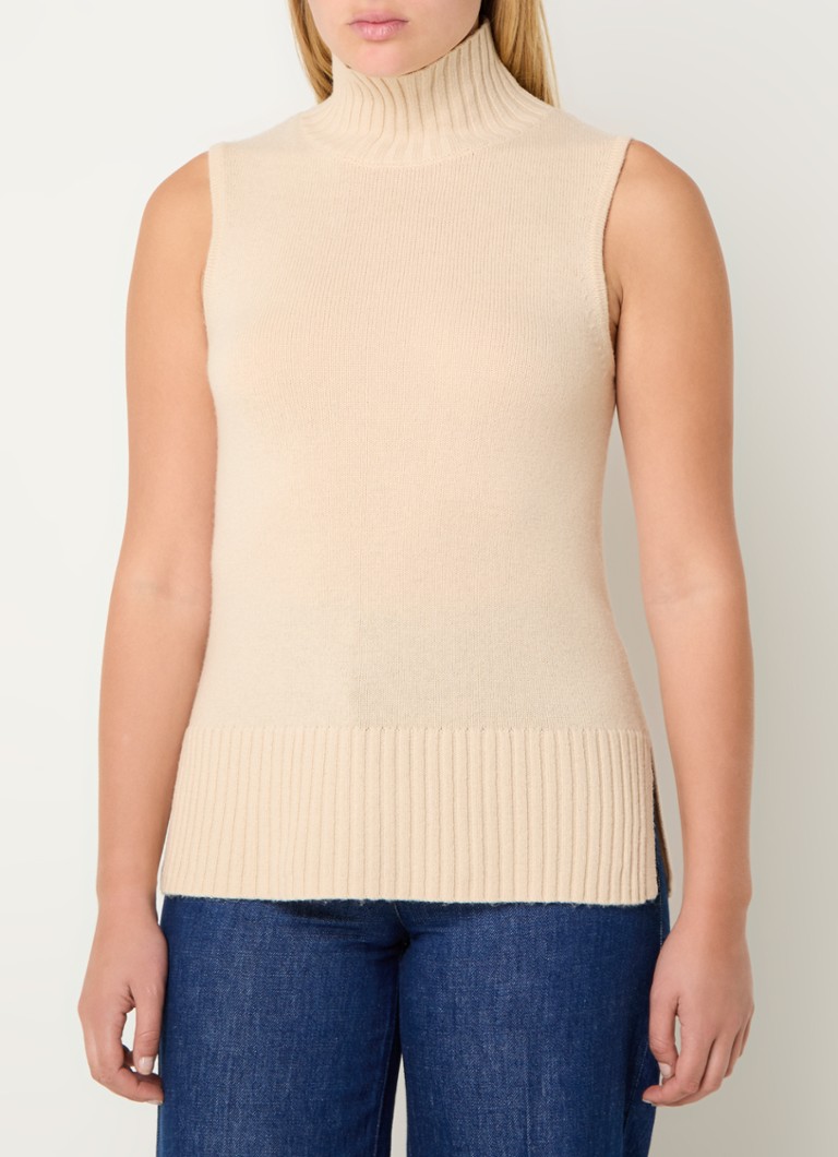 LKBennett Frances fine-knit lamb's wool top with turtleneck