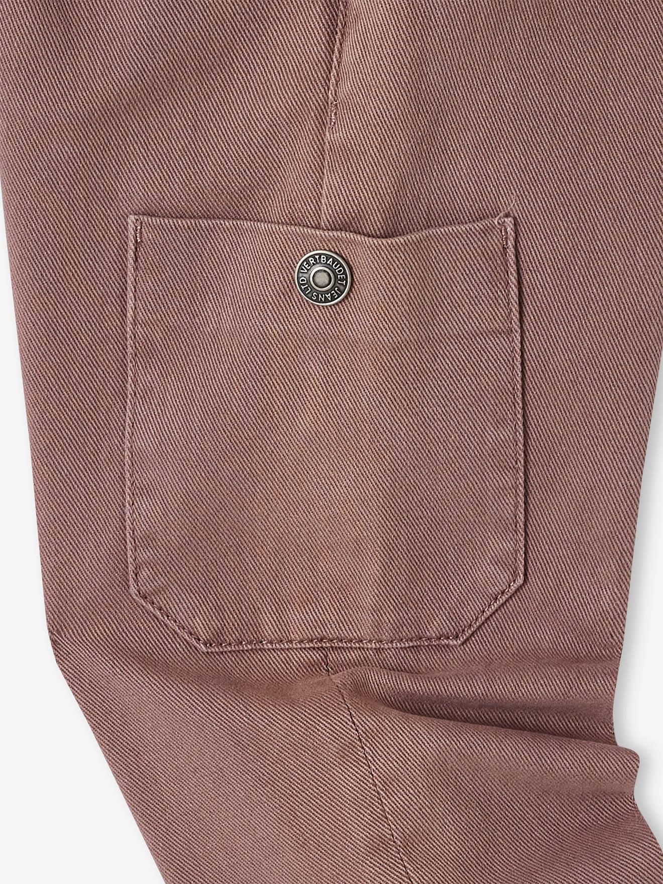 Pantalon cargo couleur garçon bleu pétrole