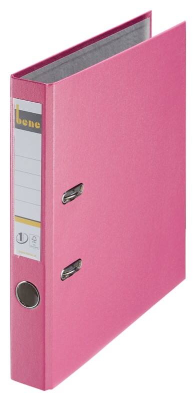 Bene No.1 Power Ordner DIN A4 52 mm Rosa 2 Ringe 291600 PP (Polypropylen) Hochformat