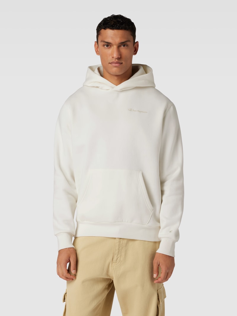 Oversized Hoodie mit Label-Detail in offwhite