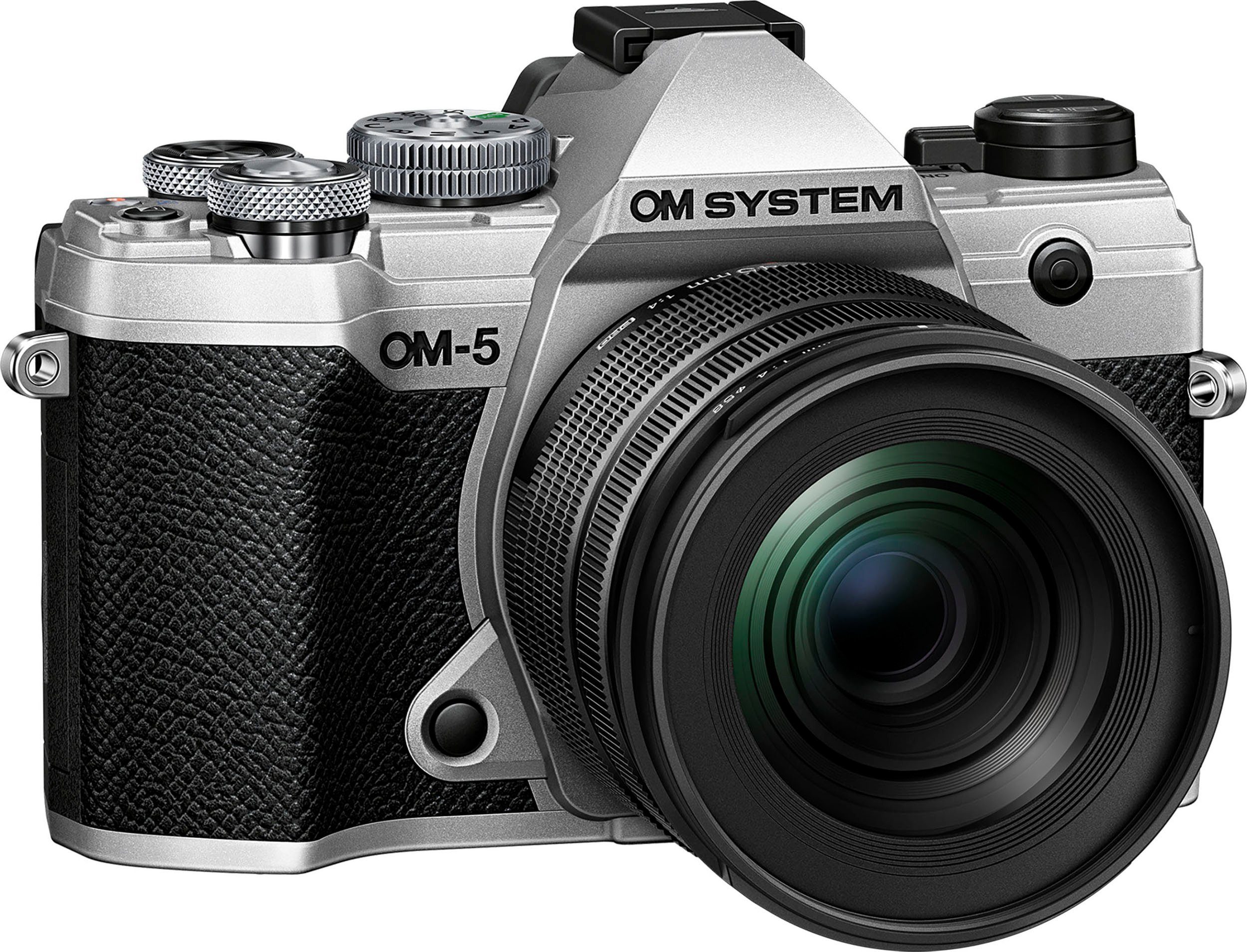 Olympus OM-5 1245 Kit Systemkamera (M.Zuiko Digital ED 12‑45mm F4 PRO, 20,4 MP, Bluetooth, WLAN (Wi-Fi)