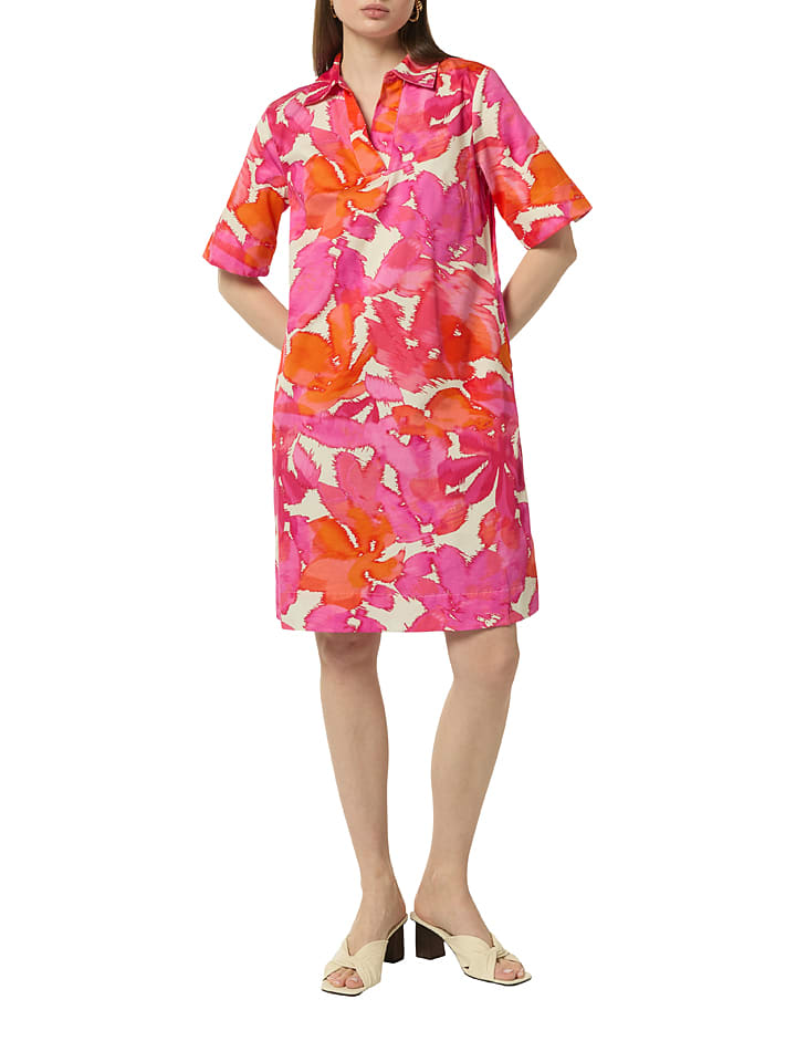 comma Kleid in Orange/ Pink günstig kaufen