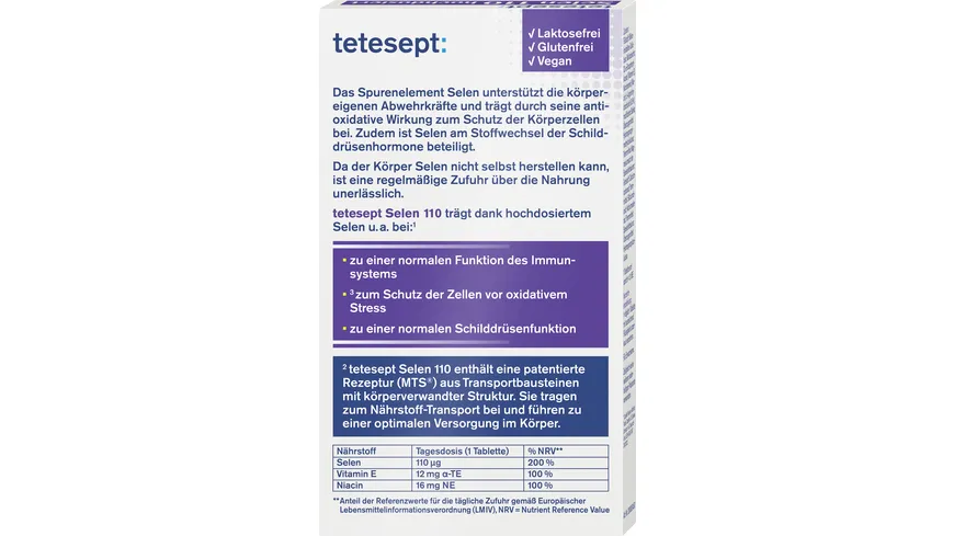 tetesept Selen 100 hochdosiert 40 Stück