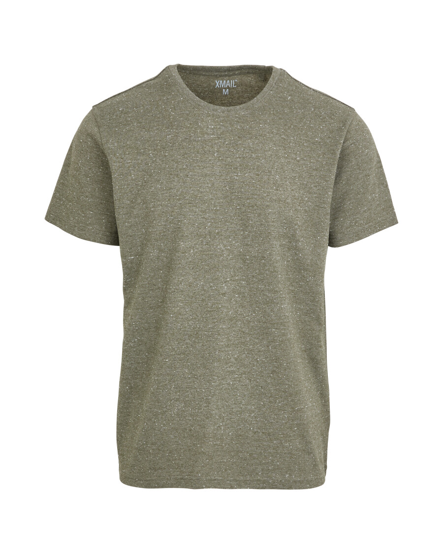 T-Shirt in Melangeoptik