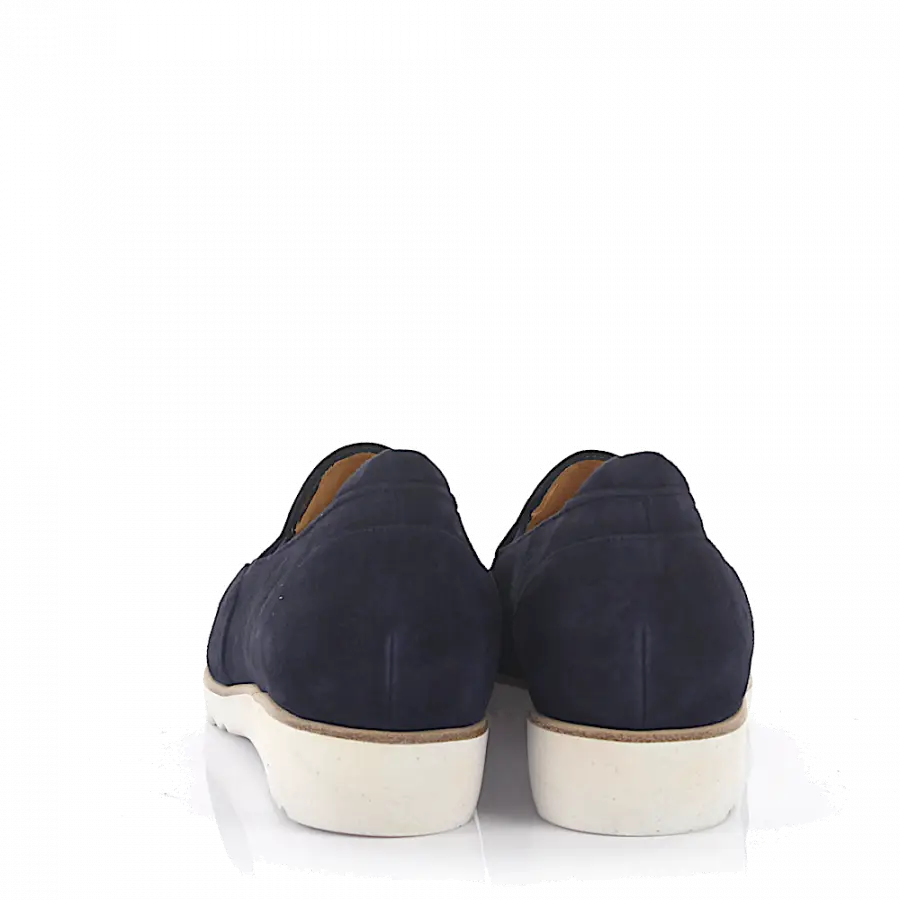 Truman's - Loafer Kalbsleder Veloursleder blau - blau