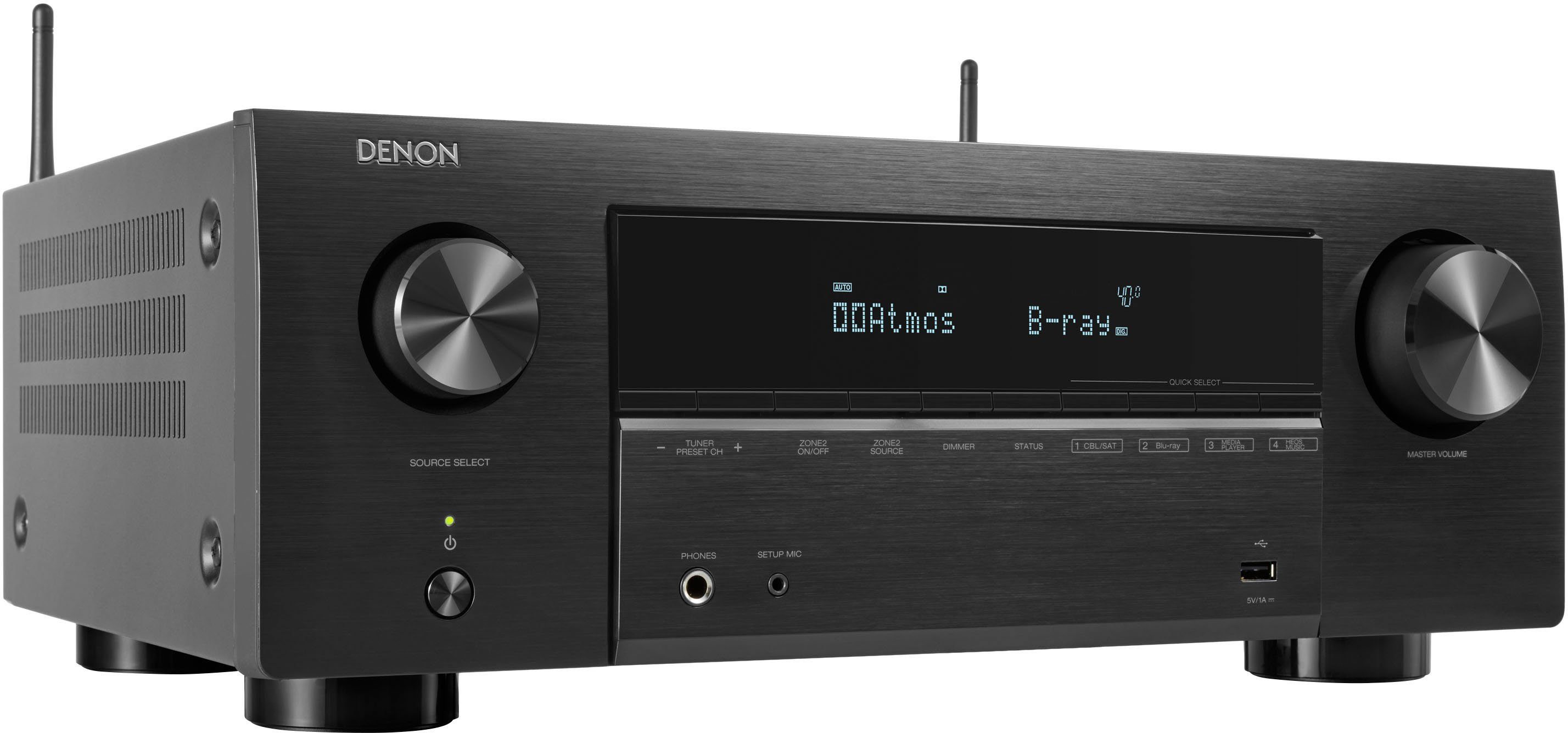 Denon AVR-X2800H DAB 7.2 AV-Receiver (Bluetooth, LAN (Ethernet), WLAN, mit DAB)