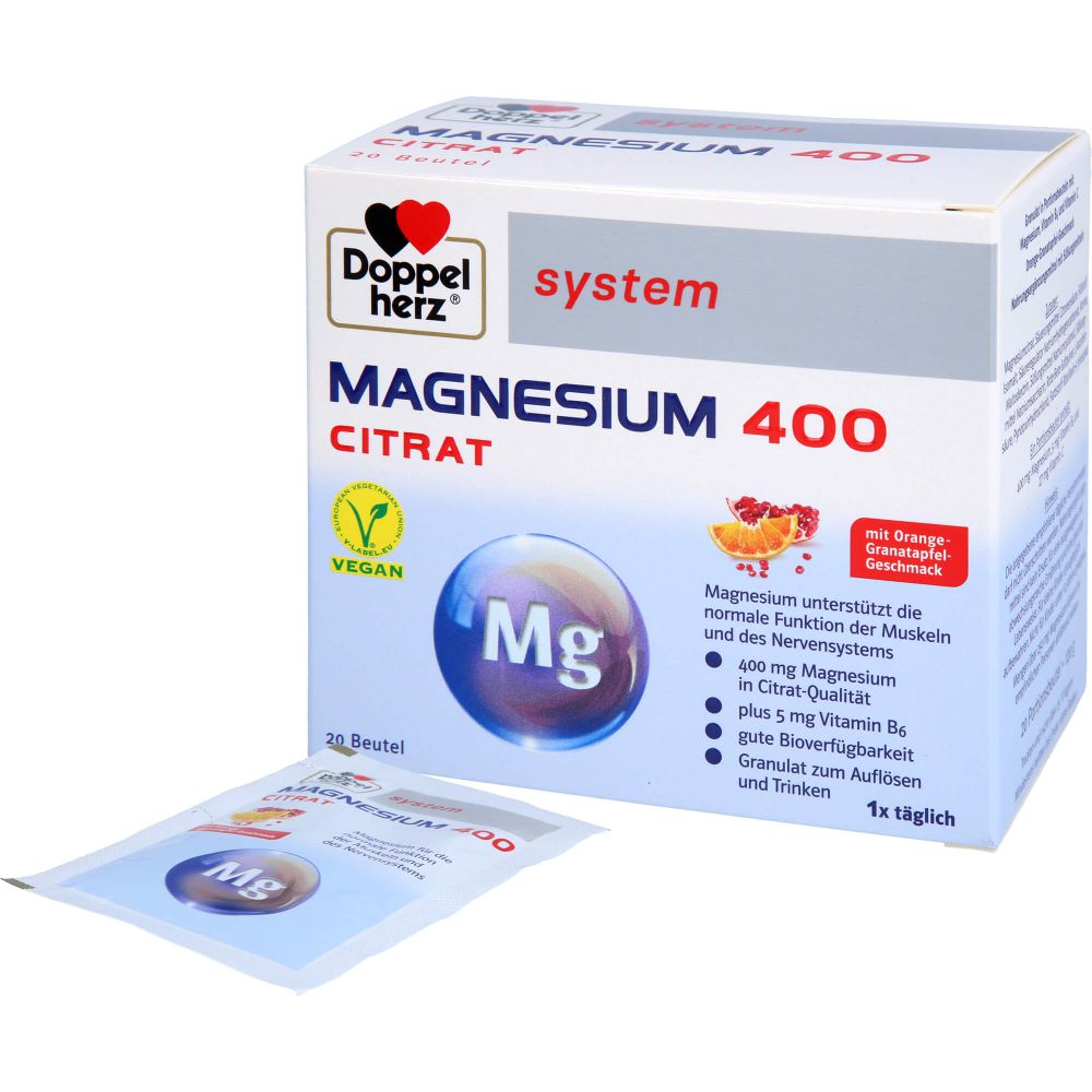 Magnesium 400 Citrat system Granulat