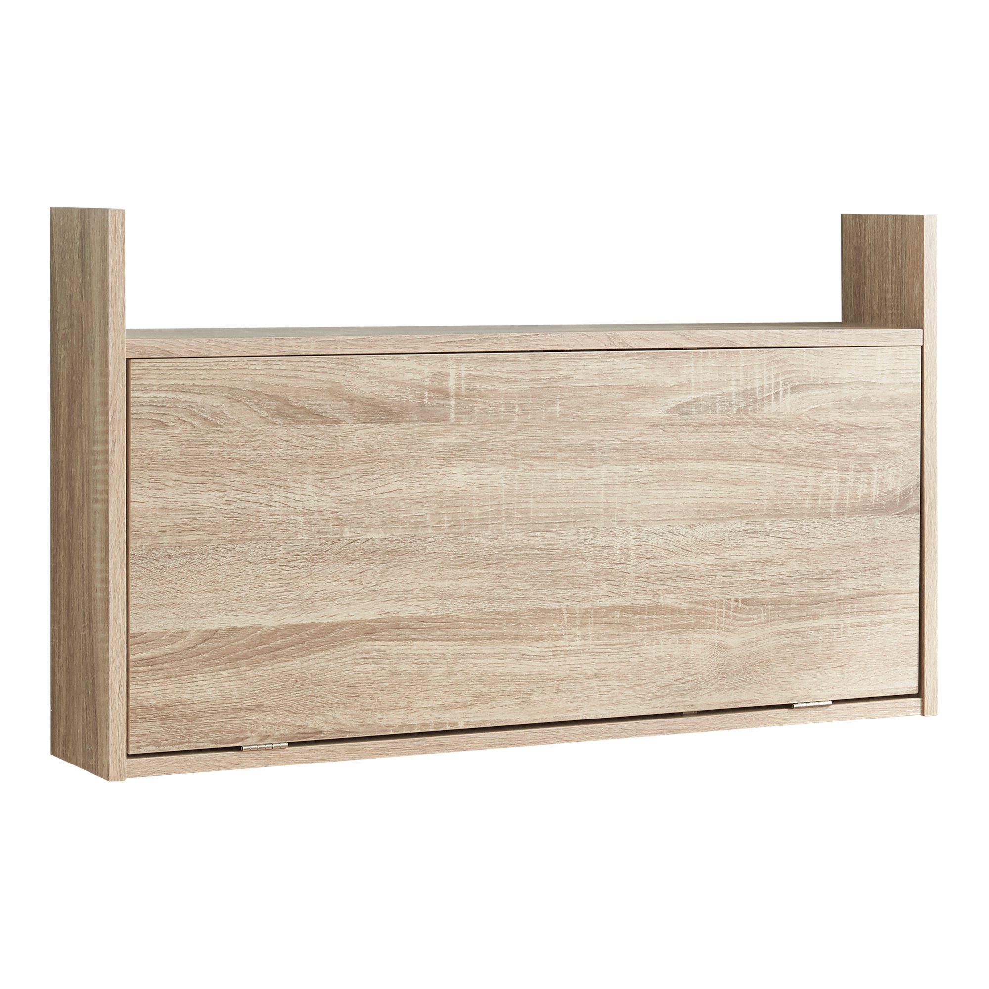 en.casa Klapptisch, Rautalampi mit 2 Fächern 83x48x14,5 cm Eiche-Optik