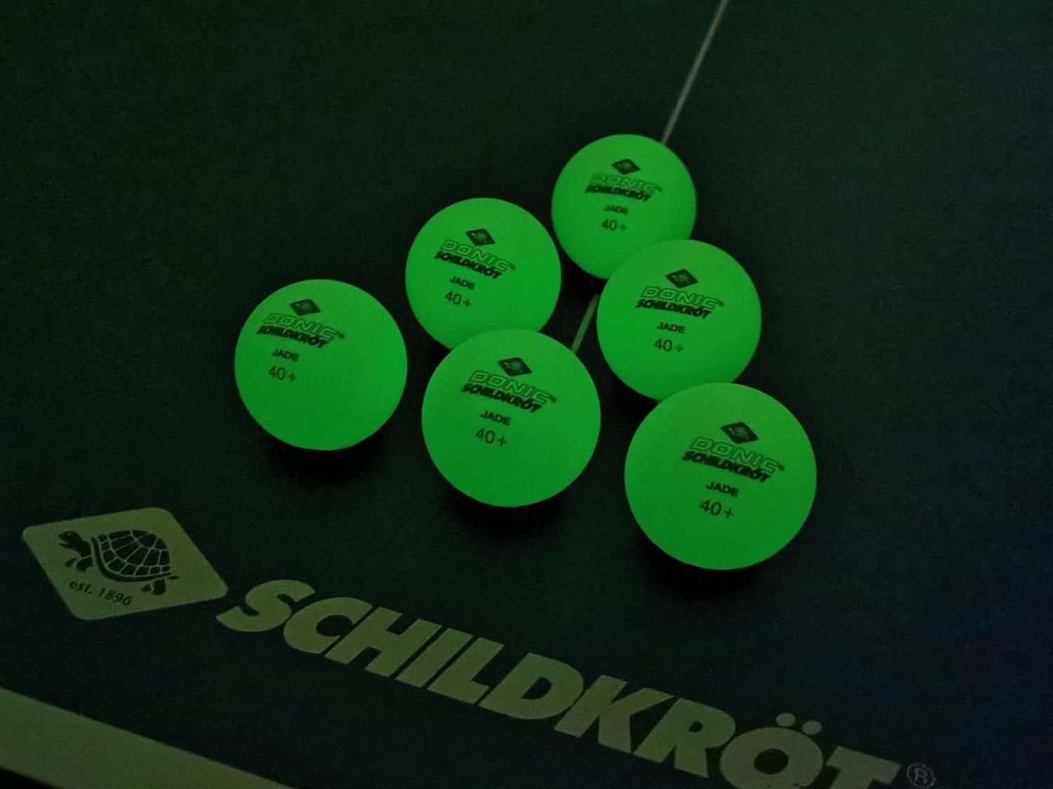 Donic-Schildkröt Tischtennisball Glow in the dark 6 Stück, Tischtennis Bälle Tischtennisball Ball Balls