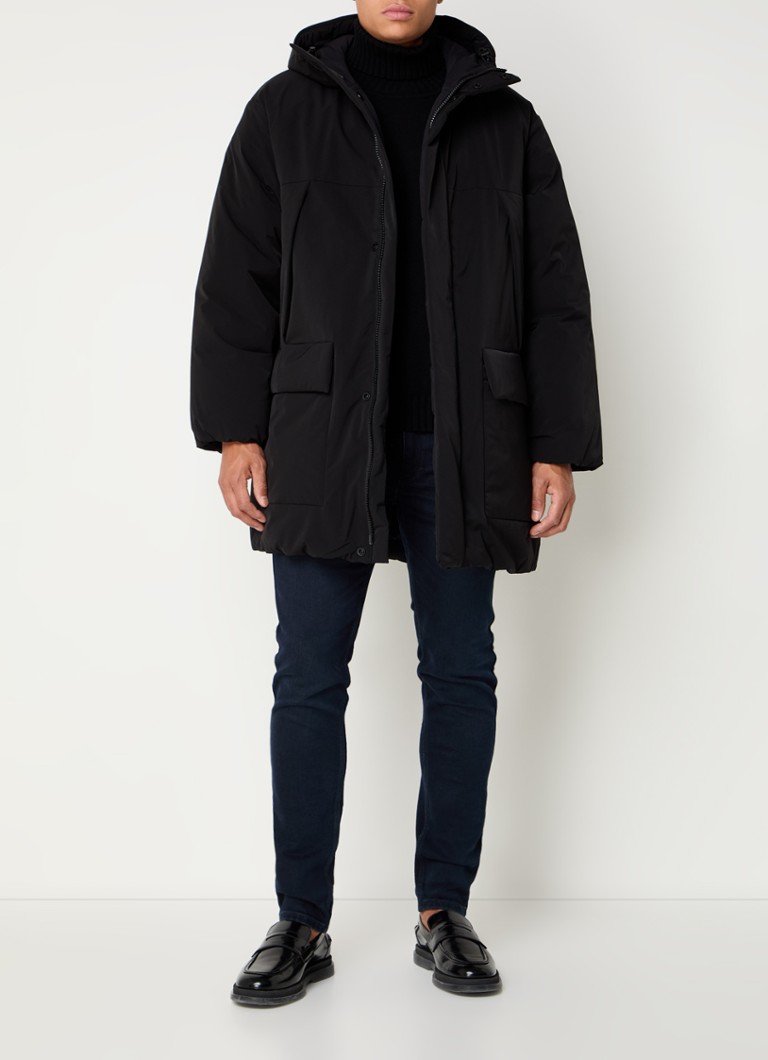 Parka cu glugă HUGO BOSS Mande, buzunare și talpă