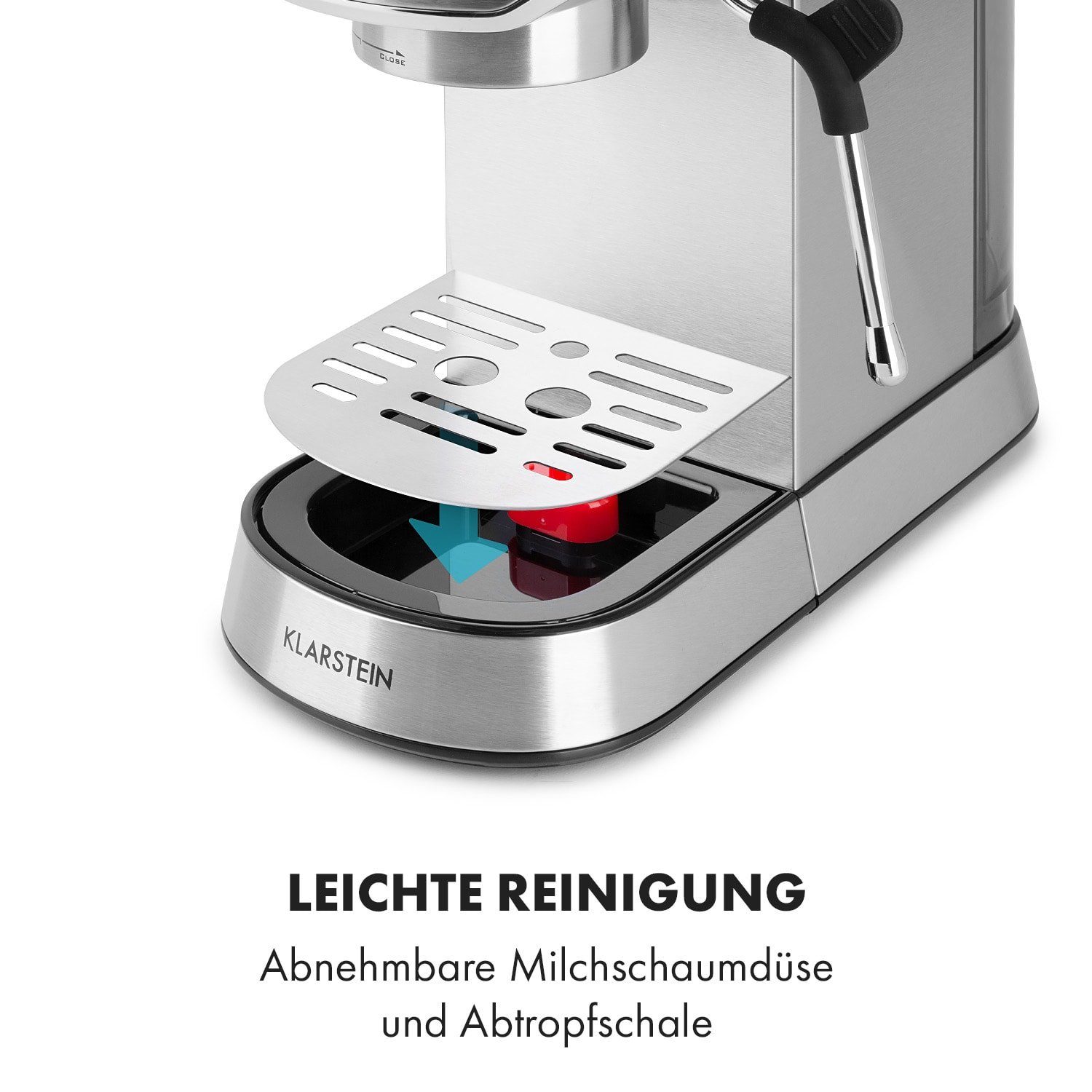 Klarstein Filterkaffeemaschine Futura Espressomaker, Für jede Tasse: Stoppfunktion für die richtige Menge