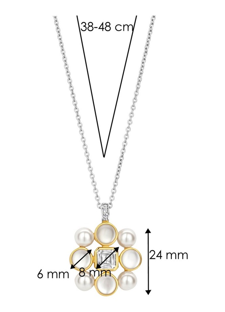 TI SENTO - Milano Gold-plated necklace 34046YP