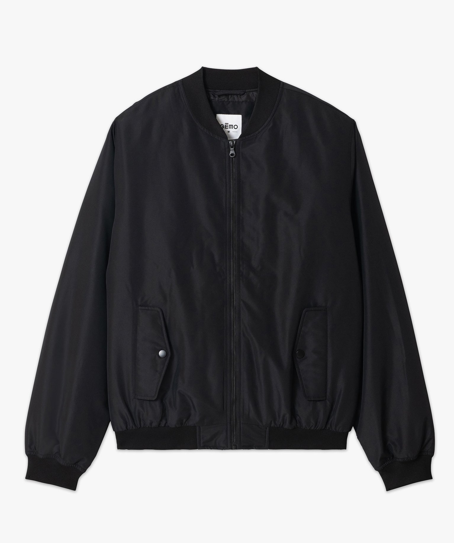 Blouson zippé style bomber homme noir | GEMO