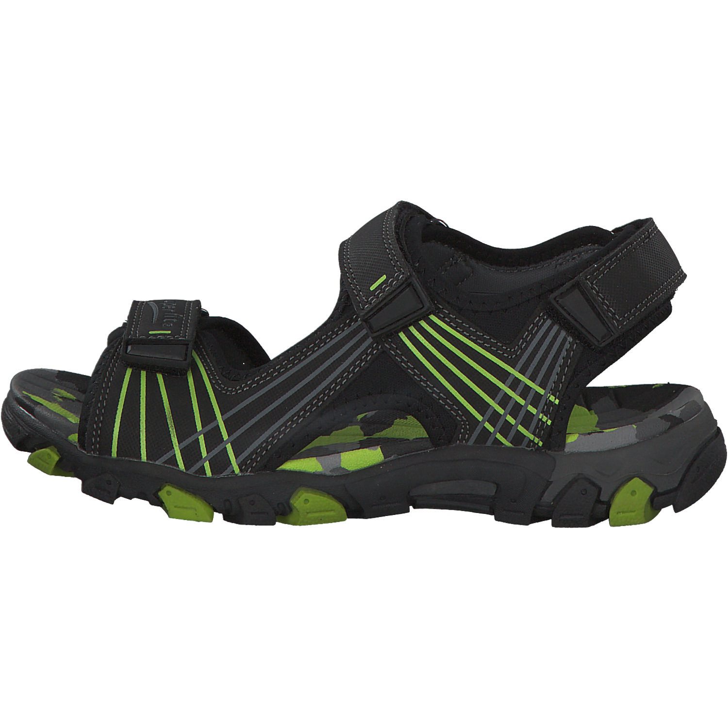 Superfit HENRY 00100, Sandalen (Kinder), Kinder, Schwarz (Schwarz Kombi)