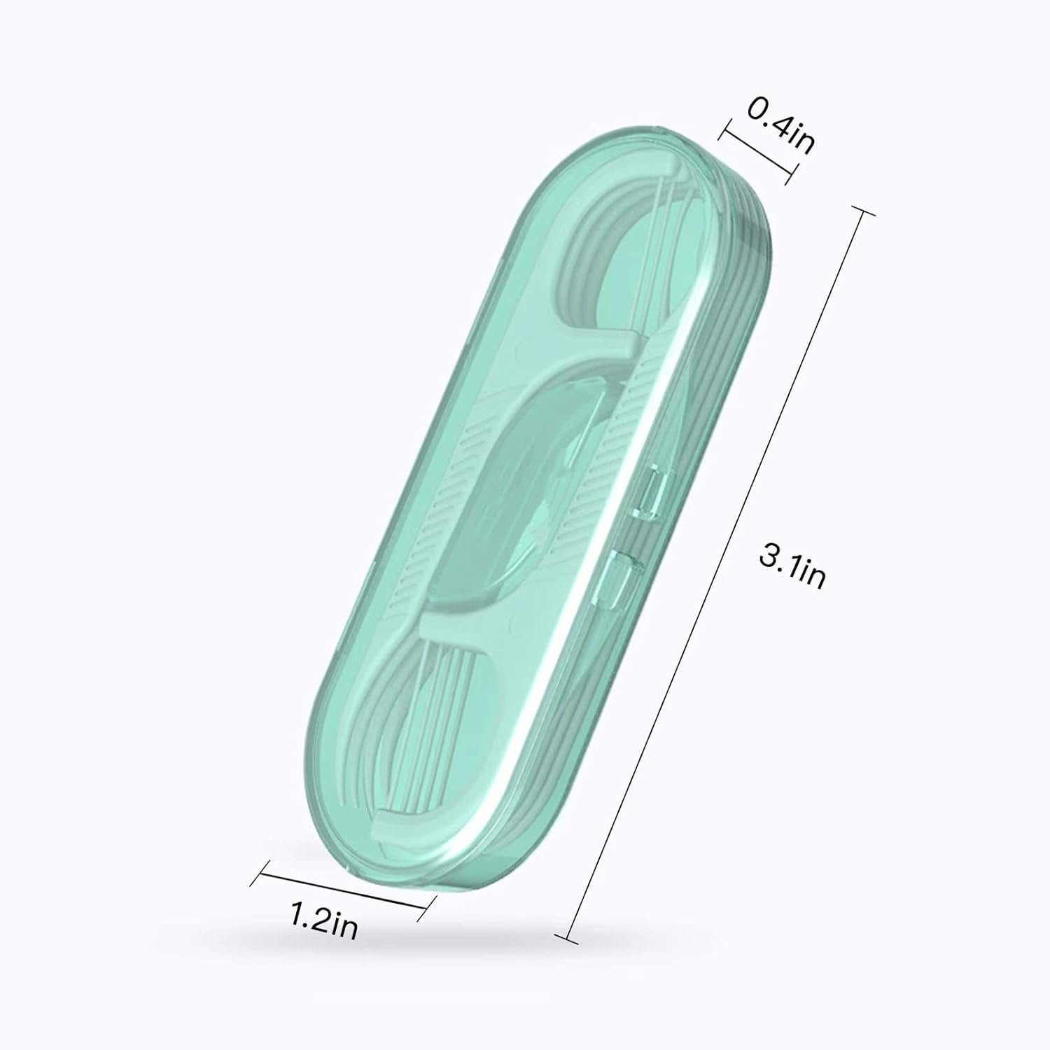 Runxizhou Zahnseide Zahnseide-Etui für Reisen, professionelle Zahnstocher, 40 Plektren, (1, 1-St)