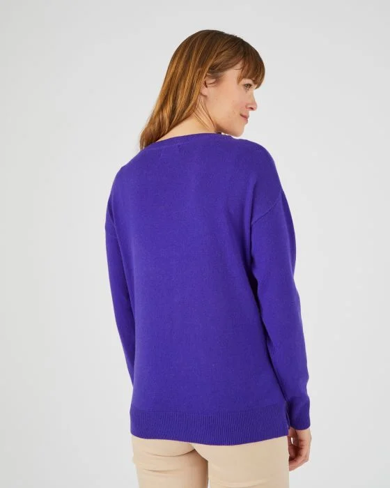 Pull col rond en pur cachemire