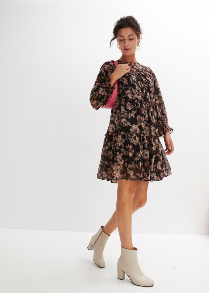 Kleid mit Volants