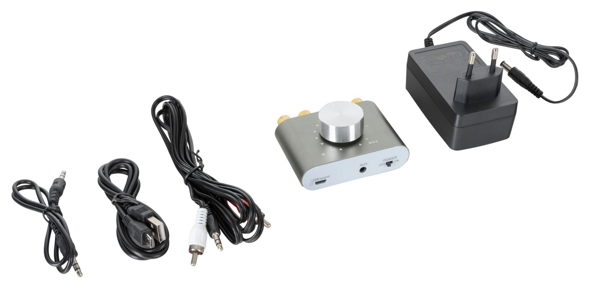 McGrey BSS-265 Micro-Stereo Anlage Lautsprechersystem (Bluetooth, 80 W, HiFi-Boxen mit Mini-Verstärker)