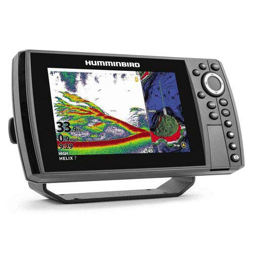 Humminbird Helix 7 G4 Chirp Fishfinder + DS Air Temperature and Temperature Probe