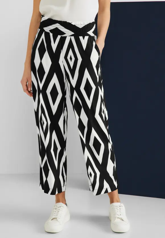 Street One Loose Fit Hose mit Print