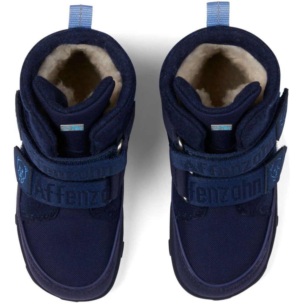 Affenzahn Winterstiefel Wolle Comfy Bär mit Membran Klett