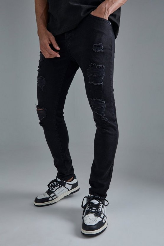 Skinny Stretch zerrissene Jeans