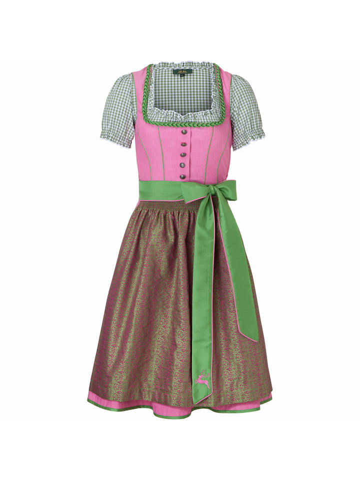 Wiesnkönig Dirndl Jasmin in Rose günstig kaufen