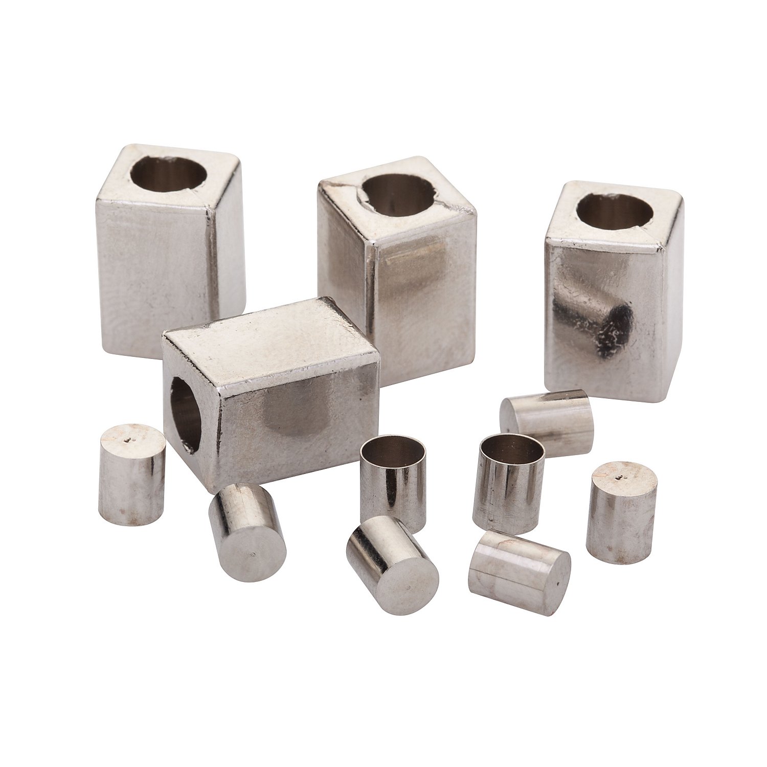 Schiebeverschlüsse, silber, 4 Stück