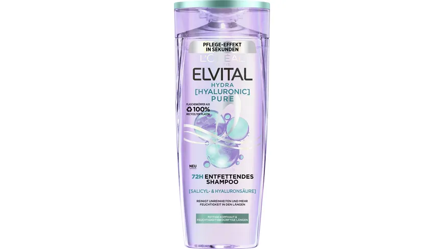 L'oréal Paris Elvital Hydra Hyaluronic Pure entfettendes Shampoo 300 ml