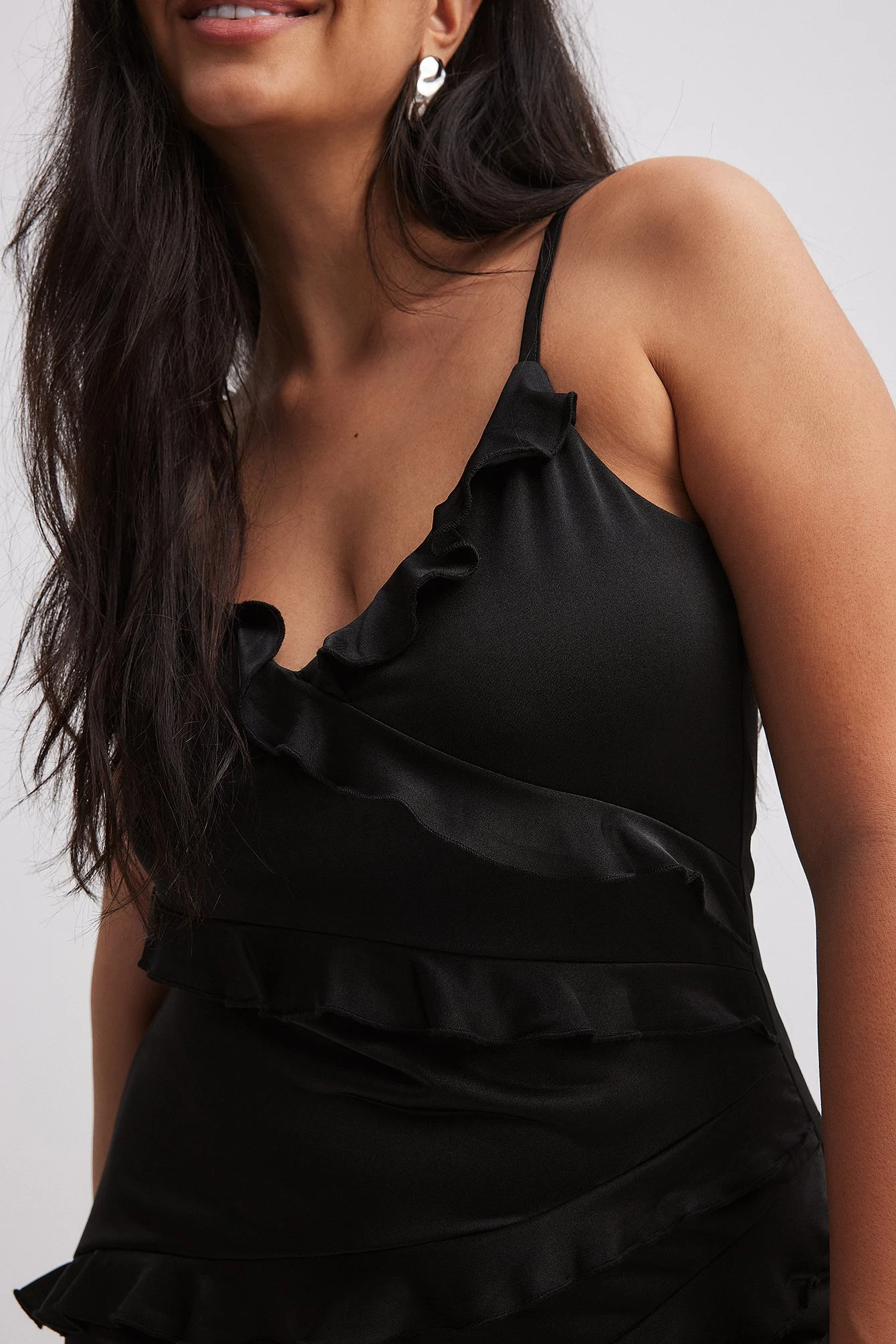 Maxikleid mit Rüschen