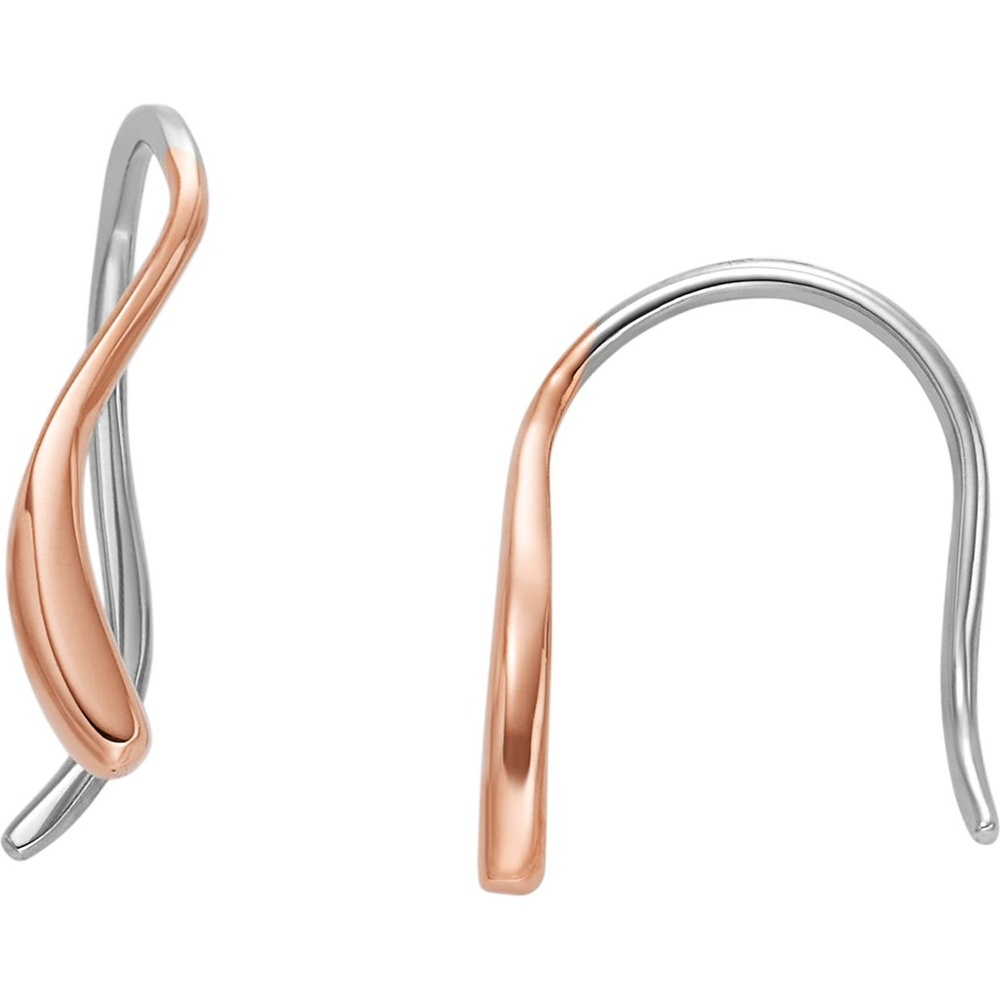 Skagen Boucles d'oreilles à fermoir à poussette Acier inoxydable Boucles d'oreilles