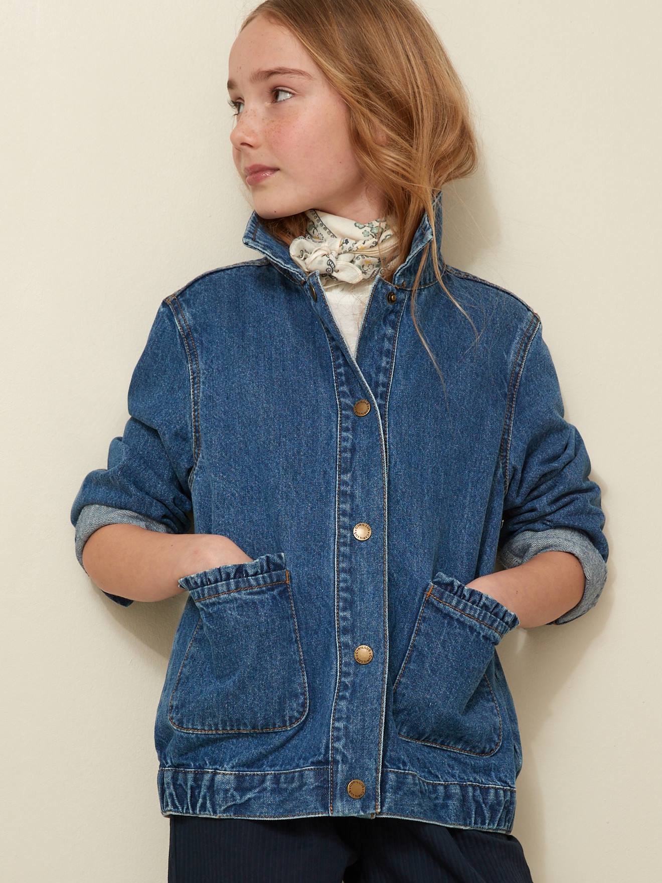 Cyrillus Mädchen Jeansjacke CYRILLUS - blue stone